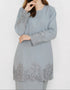 BAJU KURUNG PAHANG MODEN MELVEEN (SKY BLUE)